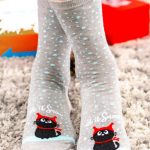 #CadouriSecretSanta #idei Sosete de Craciun cu pisicuta si fulgi Socks Concept SC-NL04