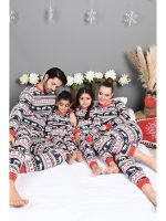 Pijamale de Craciun Cuplu Pijamale Cuplu - Set Frosty 🎅 Idei Cadouri Craciun
