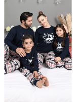 Pijamale Pijamale de Familie - Set Cookie Navy 🎅 Idei Cadouri Craciun