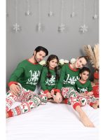 Pijamale Pijamale de Familie - Set Tinsel Verde 🎅 Idei Cadouri Craciun