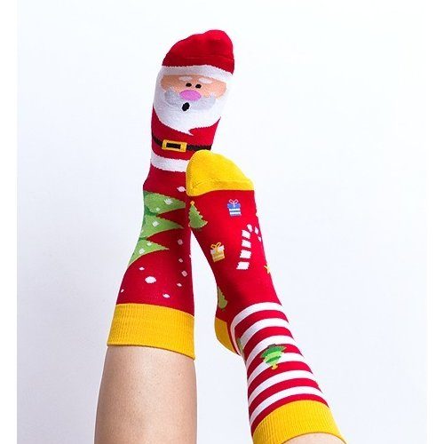 #CadouriSecretSanta #idei Sosete colorate cu Mos Craciun Nanushki Not So Santa