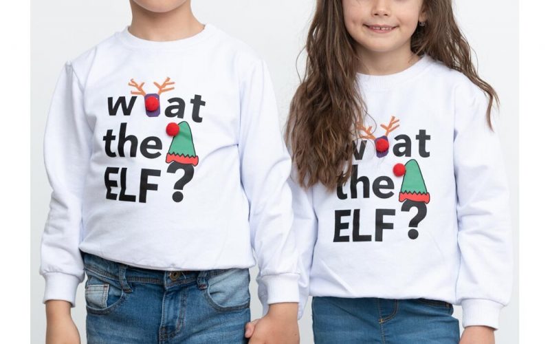 Idei Cadouri de Craciun Copii Online 🎅 Bluze Craciun Copii Bluza Copil Elf Alb