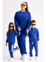 Treninguri Mama Copil - Set Olly Albastru Plus Size 🎅